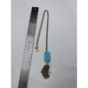 Kendra Scott Rayne Pendant Necklace -‎ Turquoise Magnesite Gold Tone 3245